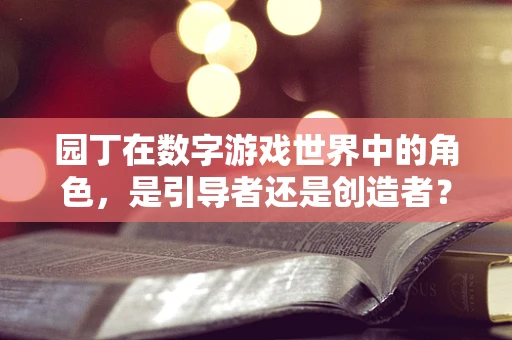 园丁在数字游戏世界中的角色，是引导者还是创造者？