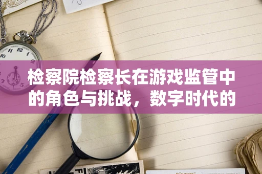 检察院检察长在游戏监管中的角色与挑战，数字时代的‘守门人’？