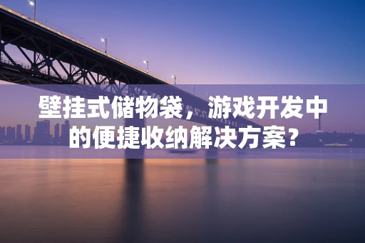 壁挂式储物袋，游戏开发中的便捷收纳解决方案？