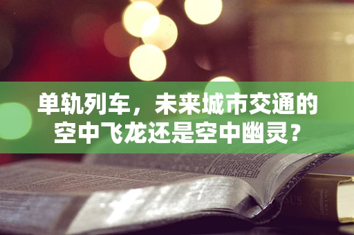 单轨列车，未来城市交通的空中飞龙还是空中幽灵？