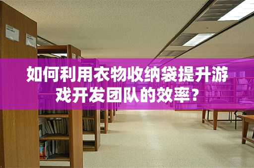 如何利用衣物收纳袋提升游戏开发团队的效率？