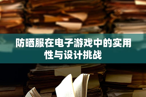 防晒服在电子游戏中的实用性与设计挑战