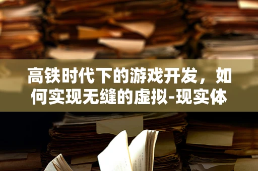 高铁时代下的游戏开发，如何实现无缝的虚拟-现实体验？