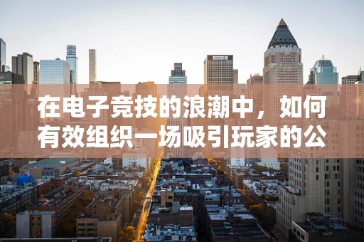 在电子竞技的浪潮中，如何有效组织一场吸引玩家的公开赛？