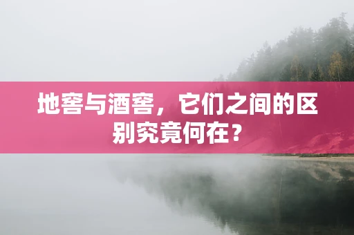 地窖与酒窖，它们之间的区别究竟何在？