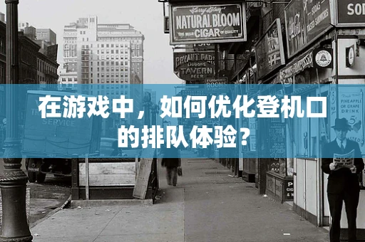 在游戏中，如何优化登机口的排队体验？