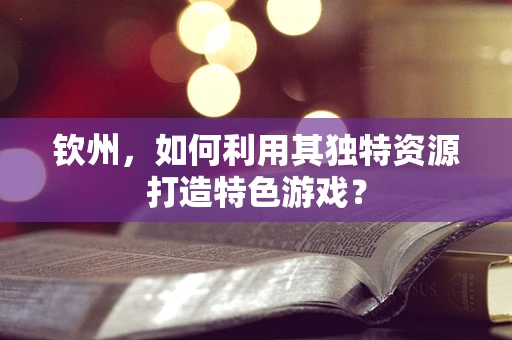 钦州，如何利用其独特资源打造特色游戏？