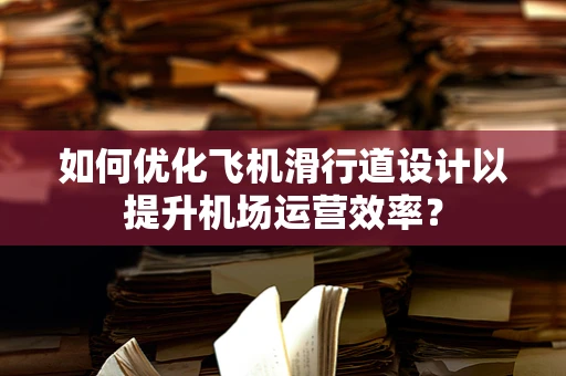 如何优化飞机滑行道设计以提升机场运营效率？