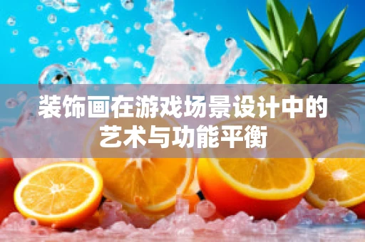 装饰画在游戏场景设计中的艺术与功能平衡