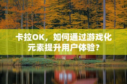 卡拉OK，如何通过游戏化元素提升用户体验？