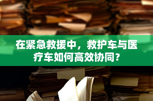 在紧急救援中，救护车与医疗车如何高效协同？