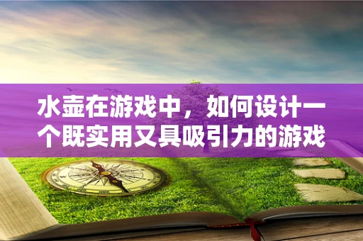 水壶在游戏中，如何设计一个既实用又具吸引力的游戏内道具？