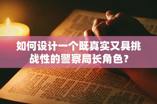 如何设计一个既真实又具挑战性的警察局长角色？