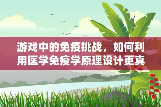 游戏中的免疫挑战，如何利用医学免疫学原理设计更真实的角色健康系统？