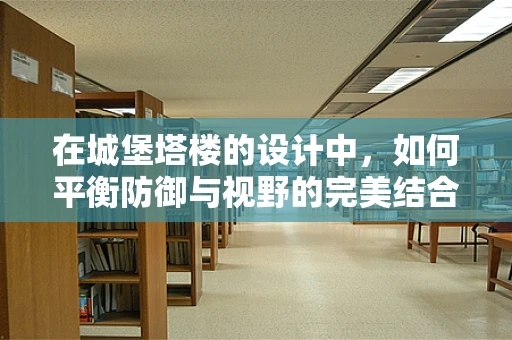 在城堡塔楼的设计中，如何平衡防御与视野的完美结合？