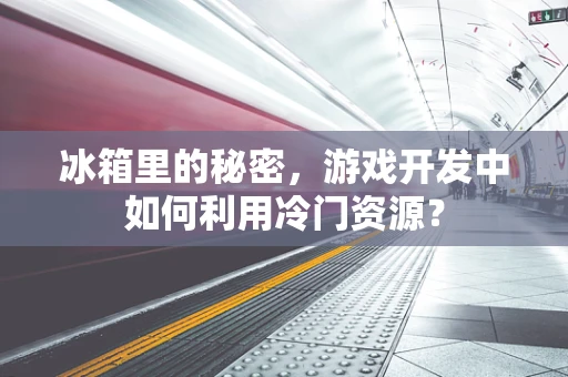 冰箱里的秘密，游戏开发中如何利用冷门资源？