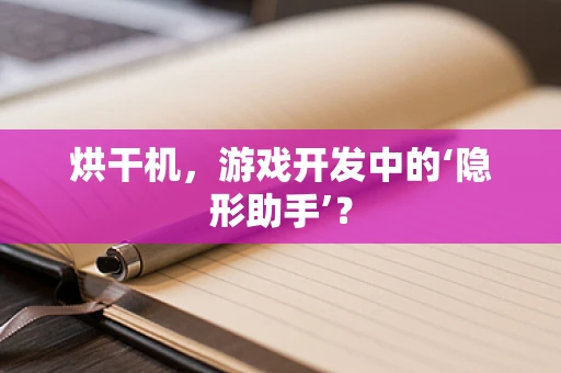 烘干机，游戏开发中的‘隐形助手’？