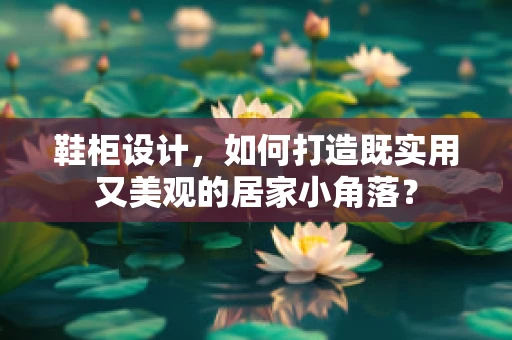 鞋柜设计，如何打造既实用又美观的居家小角落？