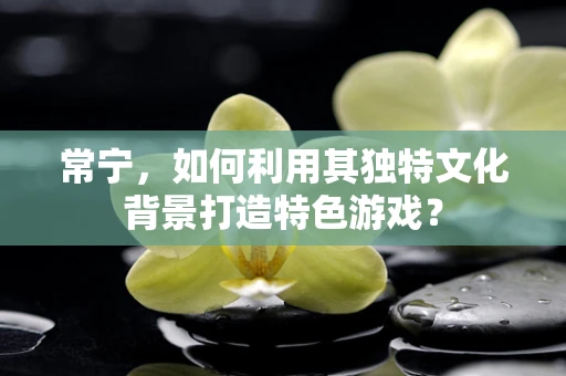 常宁，如何利用其独特文化背景打造特色游戏？