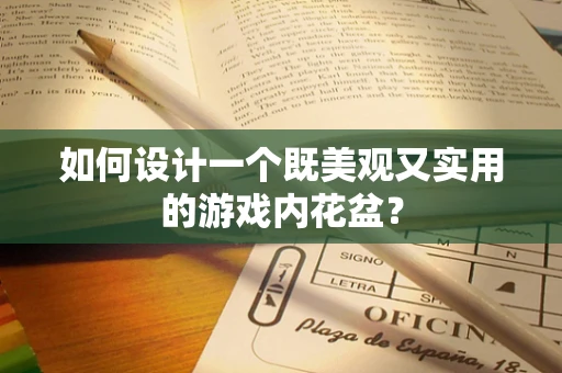 如何设计一个既美观又实用的游戏内花盆？