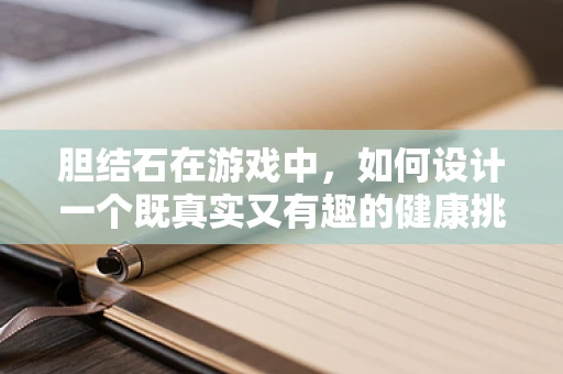 胆结石在游戏中，如何设计一个既真实又有趣的健康挑战？