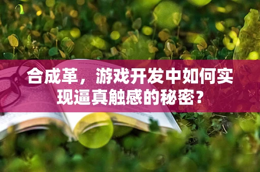 合成革，游戏开发中如何实现逼真触感的秘密？