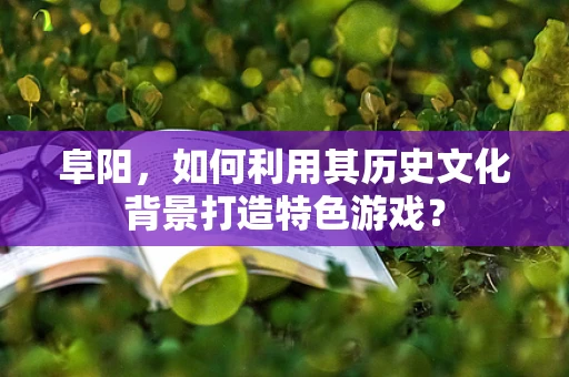 阜阳，如何利用其历史文化背景打造特色游戏？