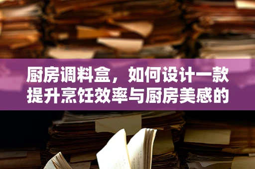 厨房调料盒，如何设计一款提升烹饪效率与厨房美感的智能调料盒？