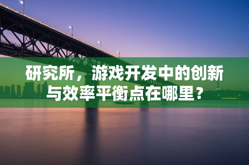 研究所，游戏开发中的创新与效率平衡点在哪里？