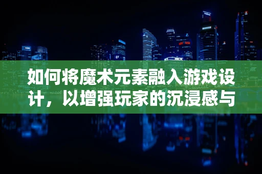 如何将魔术元素融入游戏设计，以增强玩家的沉浸感与互动性？